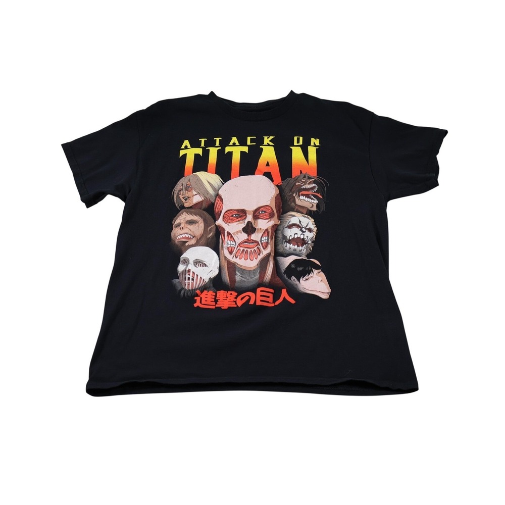Attack On Titan Final Season T Shirt Mens XL Black Anime Ripple Junction